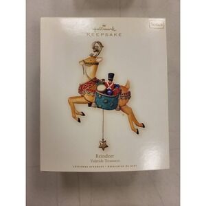 Hallmark Keepsake Ornament Reindeer Yuletide Treasures Christmas Holiday Decor